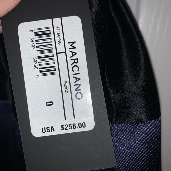 Navy and Black Marciano dress. SZ 0. NWT - Picture 3 of 3